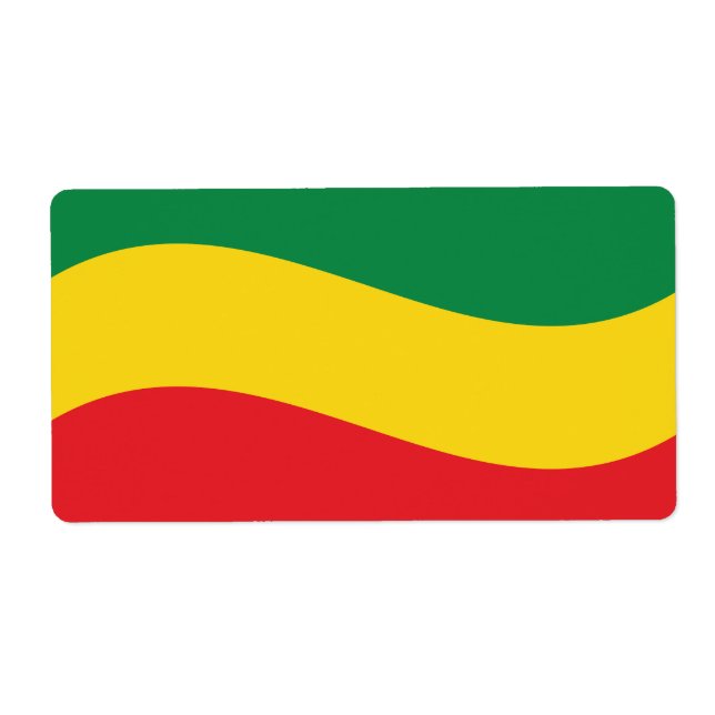 Green, Gold (Yellow) and Red Colours Flag (Front)