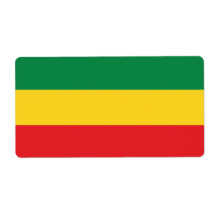 Green, Gold (Yellow) and Red Colours Flag