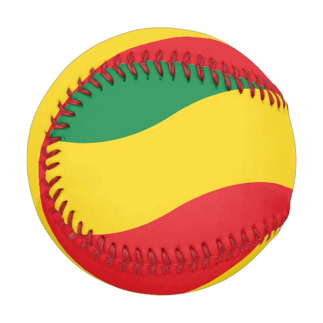 Green, Gold (Yellow) and Red Colours Flag Baseball (Back Right)