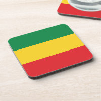 Green, Gold (Yellow) and Red Colours Flag