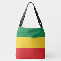Green, Gold (Yellow) and Red Colours Flag