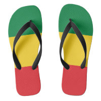 Green, Gold (Yellow) and Red Colours Flag
