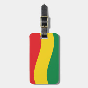 Green, Gold (Yellow) and Red Colours Flag Luggage Tag