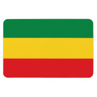 Green, Gold (Yellow) and Red Colours Flag