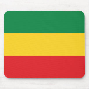 Green, Gold (Yellow) and Red Colours Flag Mouse Mat