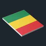 Green, Gold (Yellow) and Red Colours Flag Notepad<br><div class="desc">Green, Gold (Yellow) & Red Flag Colours.
Vintage Old School Alternative Hip Hop T Shirts Apparel, Hats, Stickers, Smart Phone Cases and more.</div>