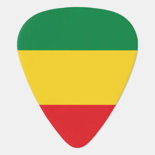 Green, Gold (Yellow) and Red Colours Flag Plectrum