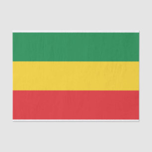 Green, Gold (Yellow) and Red Colours Flag Tissue Paper