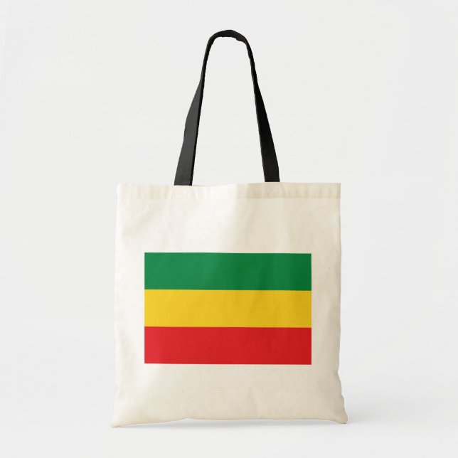 Green, Gold (Yellow) and Red Colours Flag Tote Bag (Front)