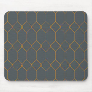Green, golden, simple, retro, elegant illustration mouse mat