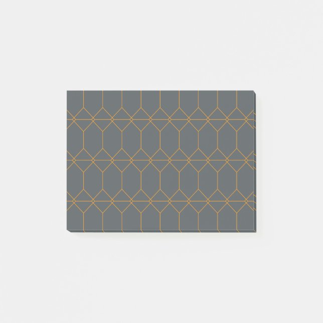Green, golden, simple, retro, elegant illustration post-it notes (Front)