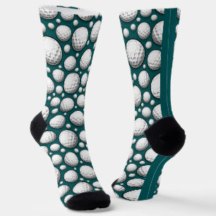 Green Golf Balls Socks