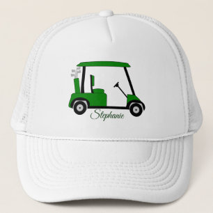 Green Golf Buggy Trucker Hat