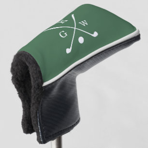 Green Golf Clubs Monogram Head Cover