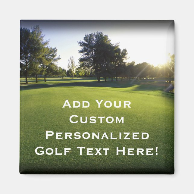 Green Golf Course at Dawn Magnet (Front)