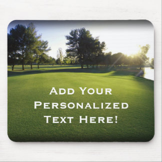 Green Golf Course at Dawn Mouse Mat