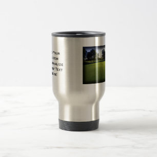 Green Golf Course at Dawn Travel Mug