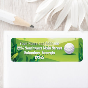 Green Golf Grass and Golf Ball