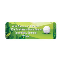 Green Golf Grass and Golf Ball