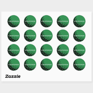 Green Golf Sticker with Name Customization