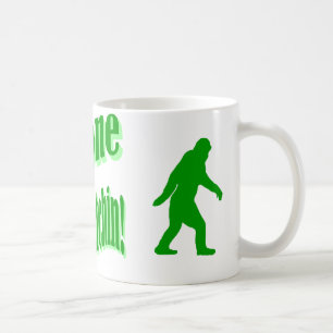 Green gone squatchin slogan text coffee mug