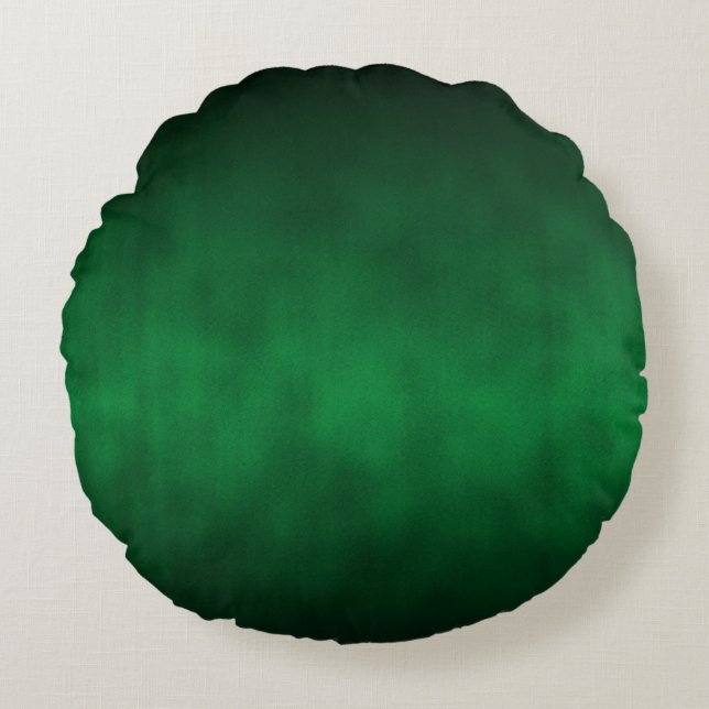 Green Gothic Ombre Background Art Round Cushion (Front)