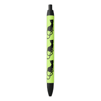 Green Gracious Evil Black Cat Ink Pen