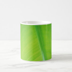 Green gradient Banana leaf texture pattern name Coffee Mug