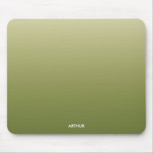 Green Gradient Ombre Personalised Mouse Mat