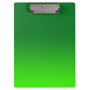 Green Gradient Ombre Vivid Modern Simple Clipboard