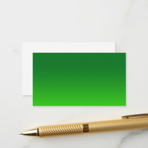 Green Gradient Ombre Vivid Modern Simple Enclosure Card