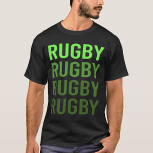 Green Gradient Rugby T-Shirt