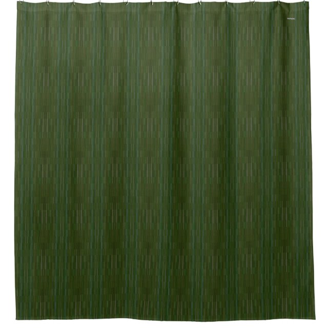 Green Gradient Shower Curtain  HAMbWG (Front)