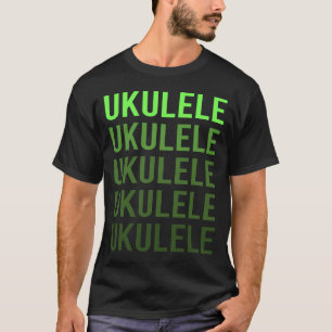 Green Gradient Ukulele T-Shirt