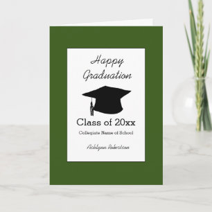 Green Graduation Class of 2024  Card