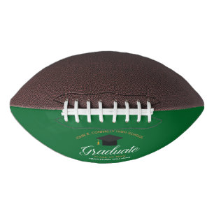 Green Graduation Custom High School Graduate American Football
