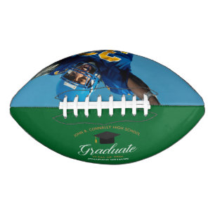 Green Graduation Custom School 2024 Graduate Photo American Football