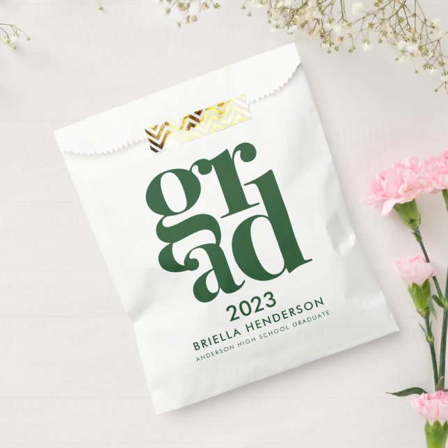 Green Graduation Party Favour Bag (Sealed)