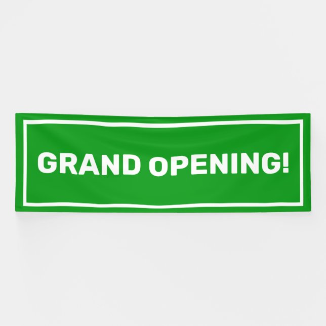green grand opening business banner (Horizontal)