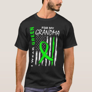 Green Grandma Kidney Disease Cerebral Palsy Awaren T-Shirt