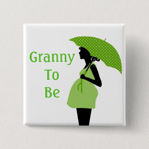 Green Grandmother Button