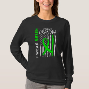 Green Grandpa Kidney Disease Cerebral Palsy Awaren T-Shirt
