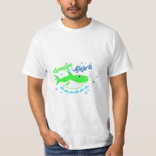 Green Grandpa Shark Doo Doo Doo T-Shirt