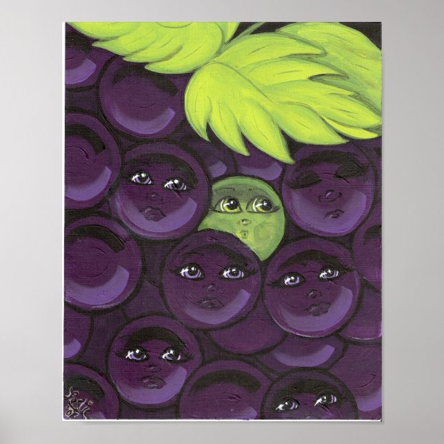 Green Grape Fitting In Poster (Front)