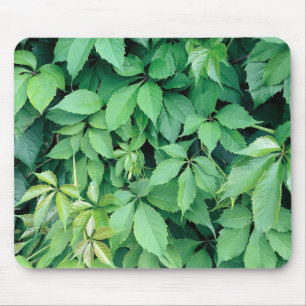Green Grape Leaves Mouse Mat