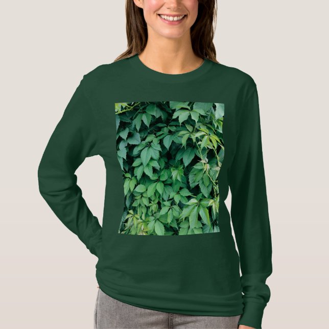 Green Grape Leaves T-Shirt (Front)