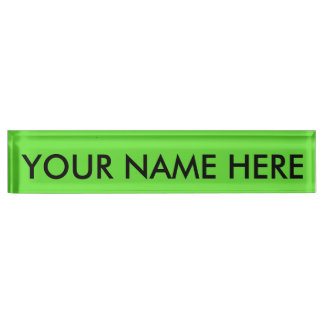 GREEN GRAPE (solid colour) ~ Nameplate
