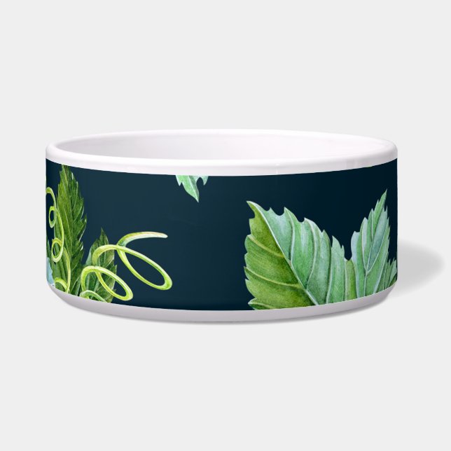 Green Grape: Watercolor Dark Pattern (Front)