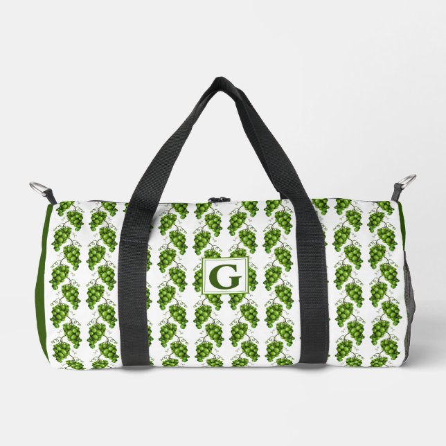 Green Grapes Duffel Bag (Front)