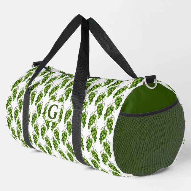Green Grapes Duffel Bag (Right Corner)